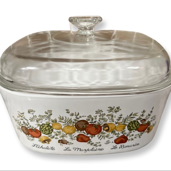 VTG CORNINGWARE A-5-B Spice Of Life 5 Qt L'Echalote La Marjolaine Le Romarin - Picture 6 of 8